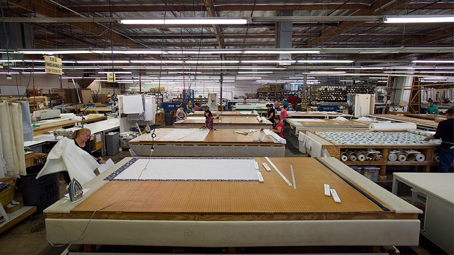 Fabritec workroom in North Hollywood, California