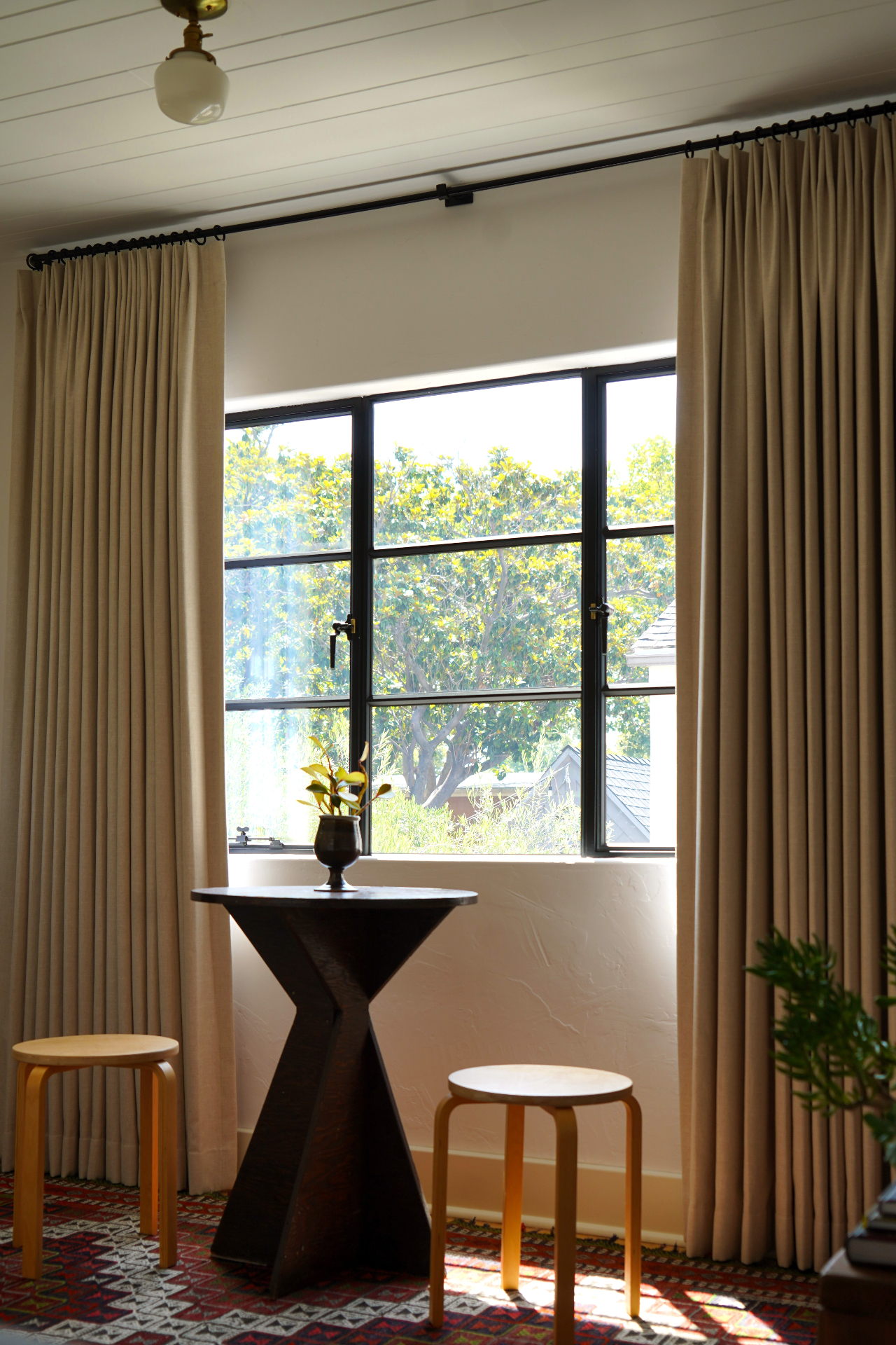 Custom drapery installation