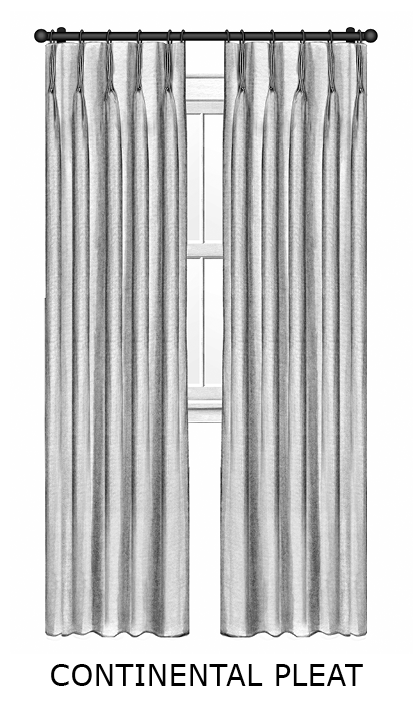 Continental Pleat